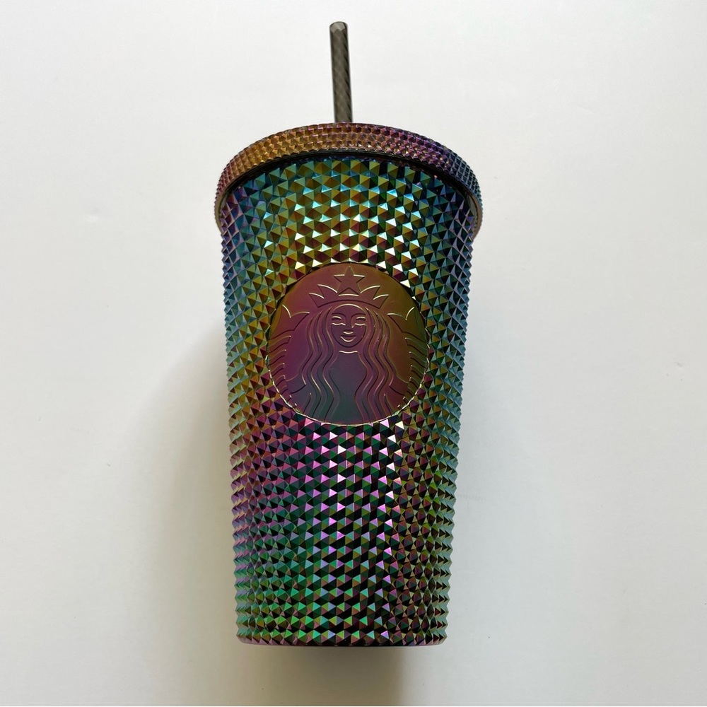 Starbucks Halloween 2023 Oil Slick Rainbow Iridescent Tumbler